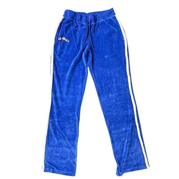 Vintage Southpole Royal Blue Velour Tracksuit Set Zip Up Jacket Pants Size L NEW - Picture 4 of 16